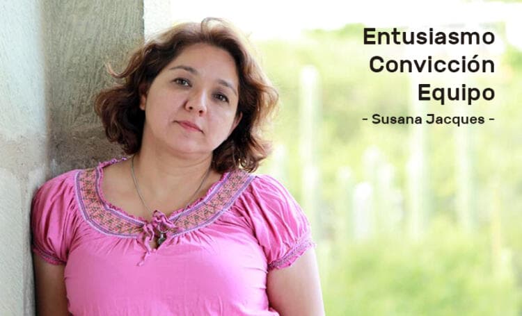 Susana Jacques se retiró para trabajar, vivir y ser feliz